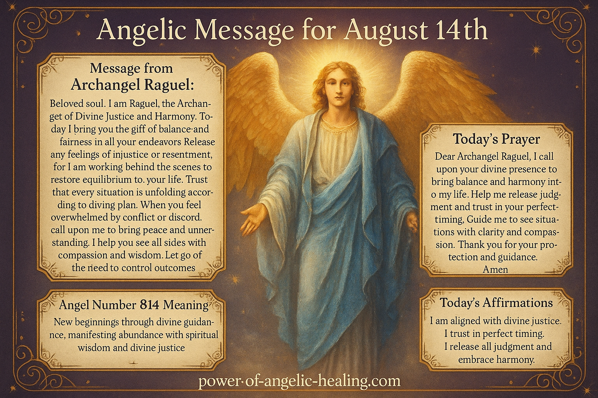 Angelic Message for August 14th.