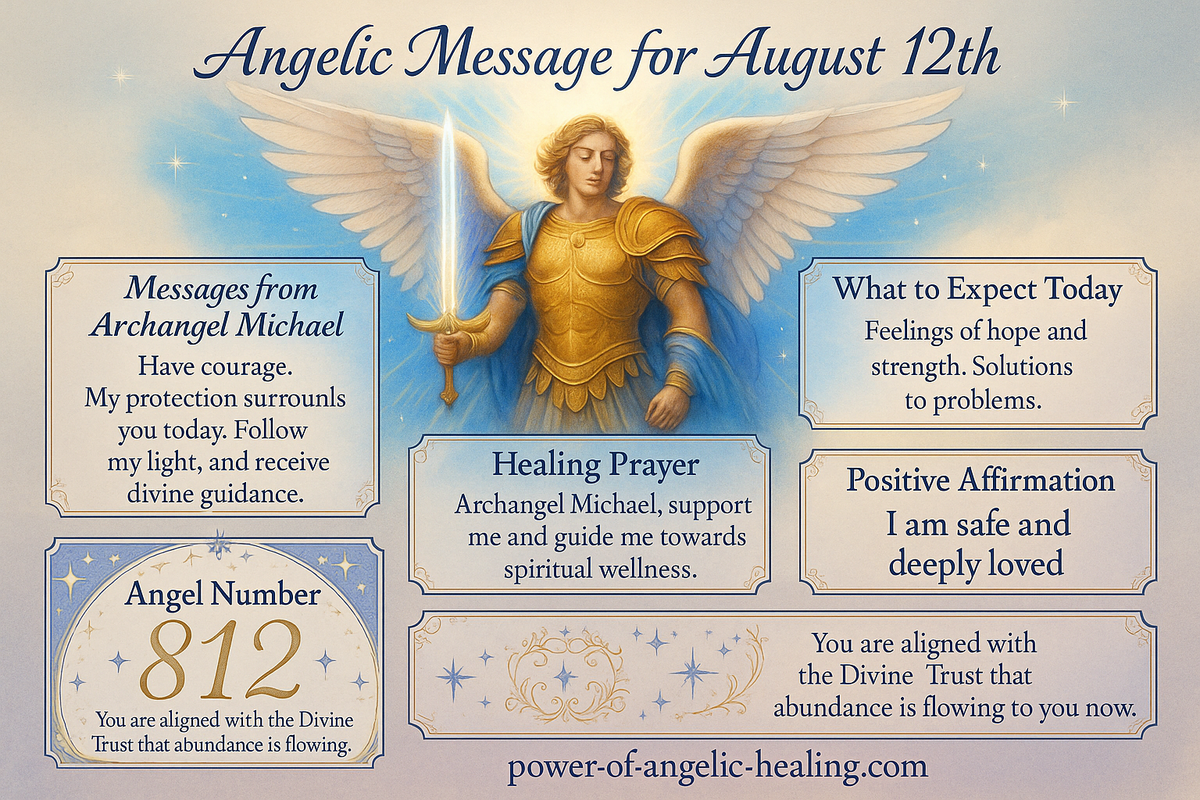 Angelic message for August 12th.