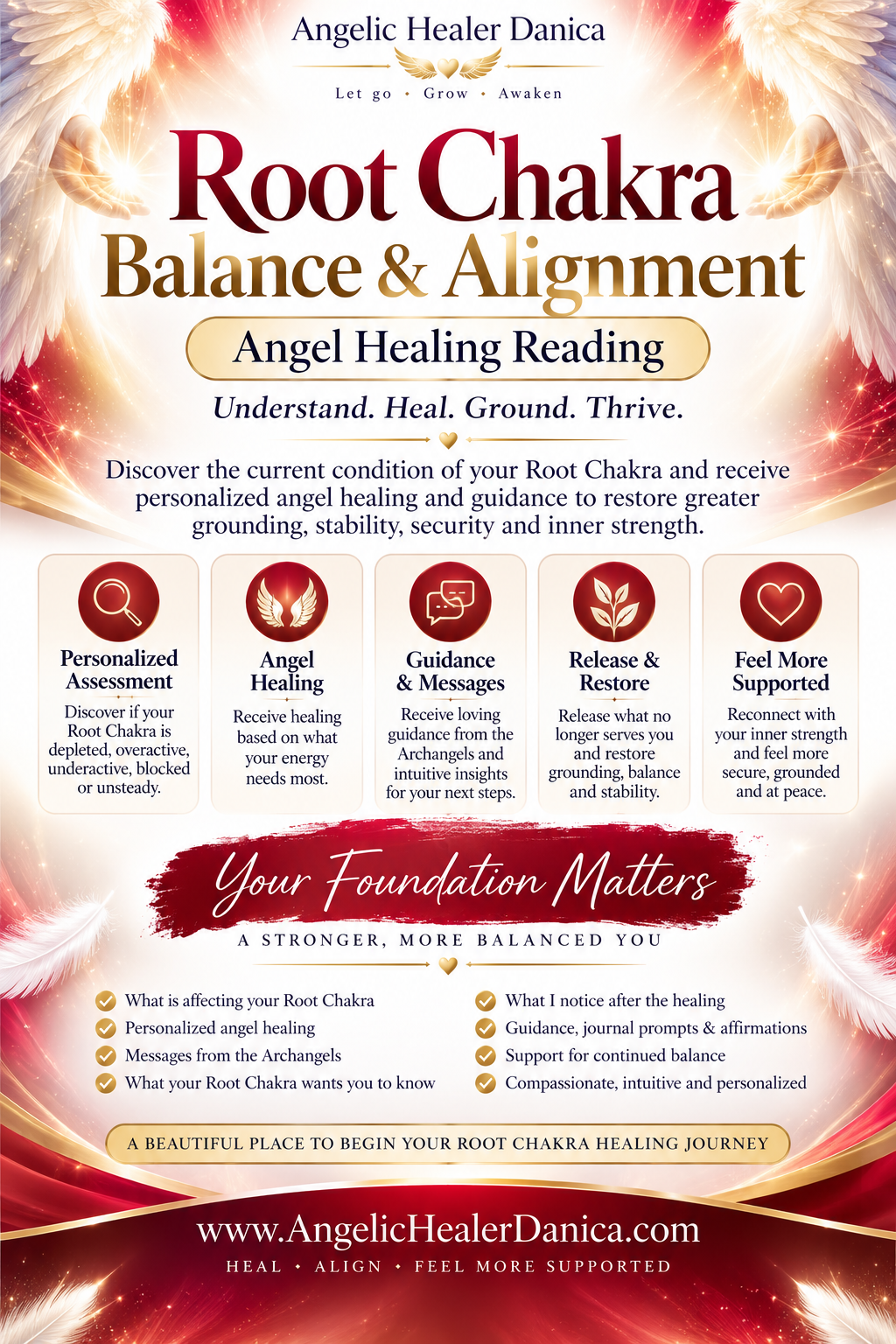 Root Chakra Balance &amp; Alignment. Personalized Angel Healing Reading
