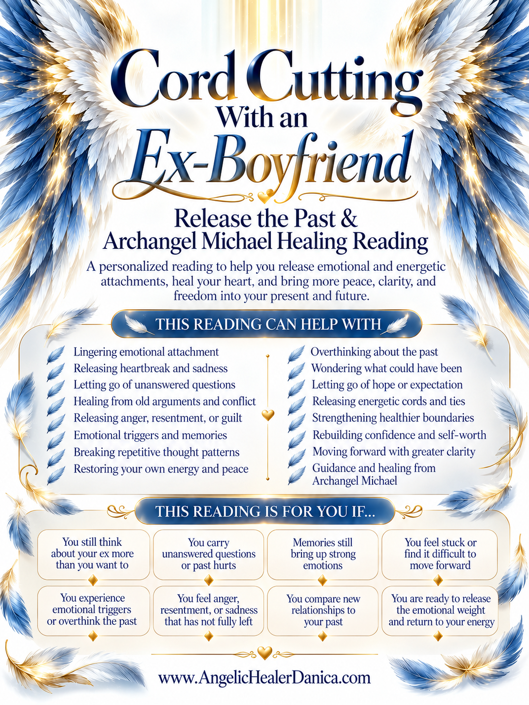 Cord Cutting With an Ex-Boyfriend. Release the Past & Archangel Michael Healing Reading