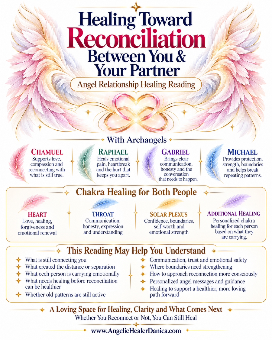 Healing Toward Reconciliation Between You & Your Partner. Angel Relationship Healing Reading With Archangels Chamuel • Raphael • Gabriel • Michael