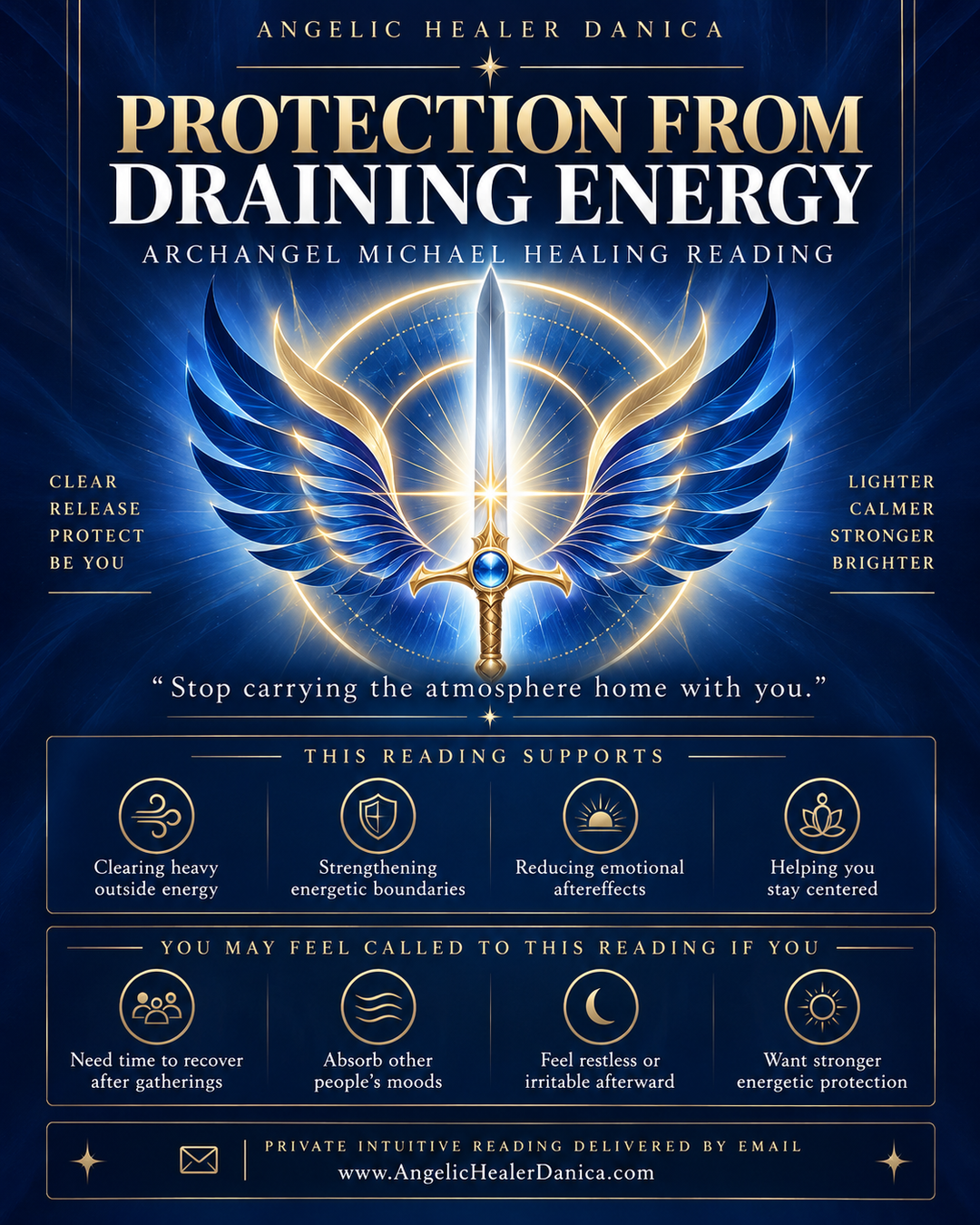 Protection From Draining Energy. Archangel Michael Healing Reading. Energetic Clearing • Protection • Emotional Reset • Grounding • Personal Strength • Archangel Michael Guidance