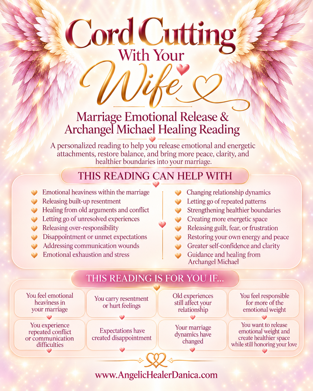 Cord Cutting With Your Wife. Marriage Emotional Release &amp; Archangel Michael Healing Reading