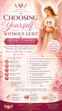 Choosing Yourself Without Guilt. Angel Healing Reading.