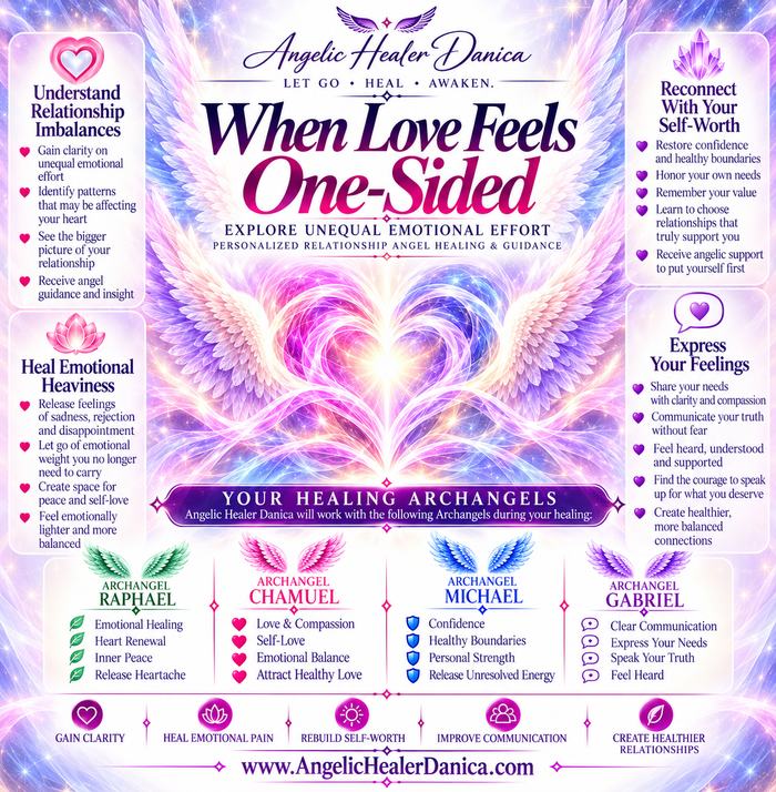 When Love Feels One-Sided. Angelic Healing for Unequal Emotional Effort, Relationship Imbalance & Self-Worth