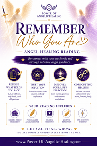 Remember Who You Are – Angel Healing Reading. Release Self-Doubt • Strengthen Your Intuition • Rediscover Your Life’s Direction • Reconnect with Your Authentic Self.
