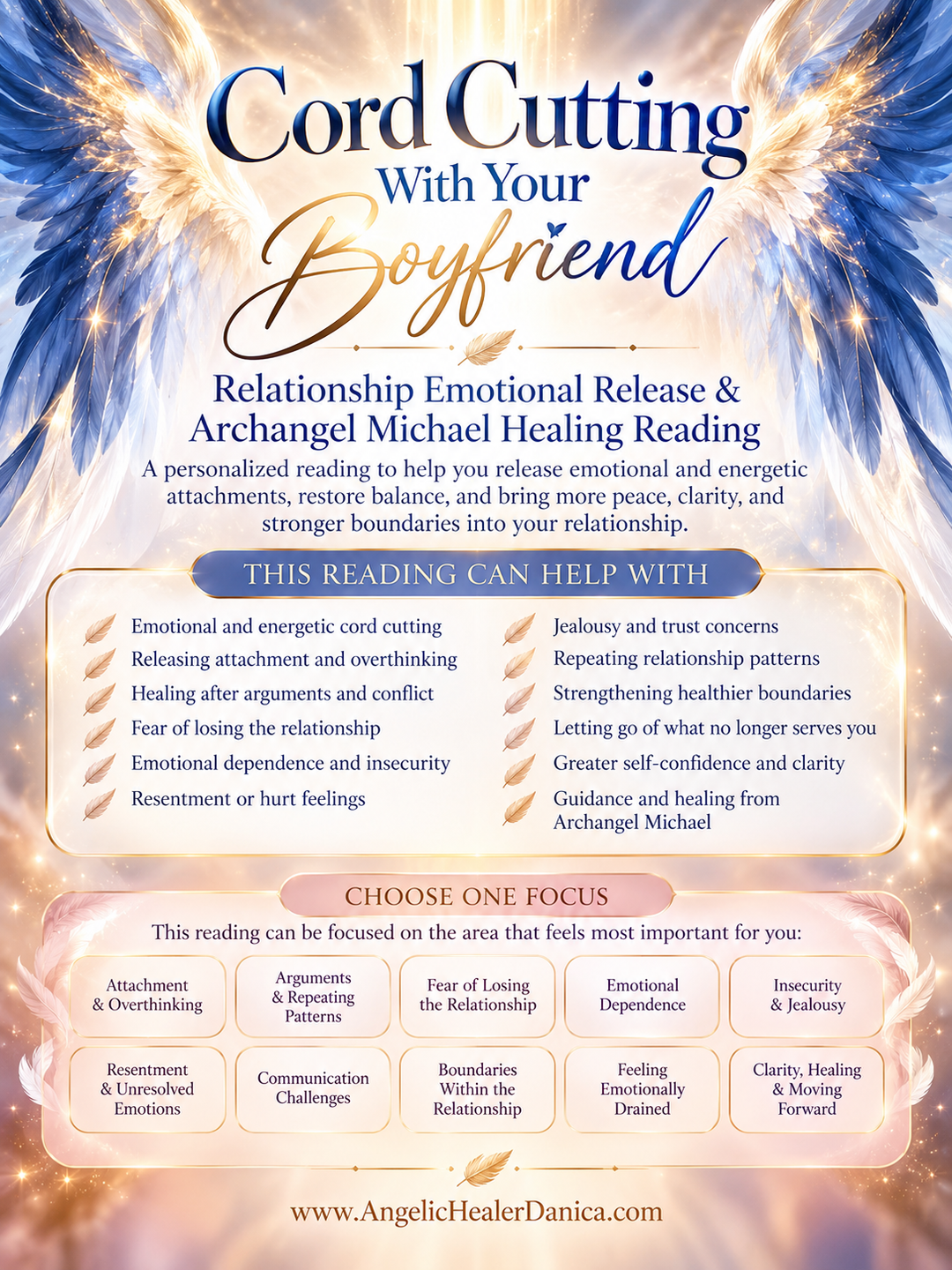 Cord Cutting With Your Boyfriend. Relationship Emotional Release &amp; Archangel Michael Healing Reading