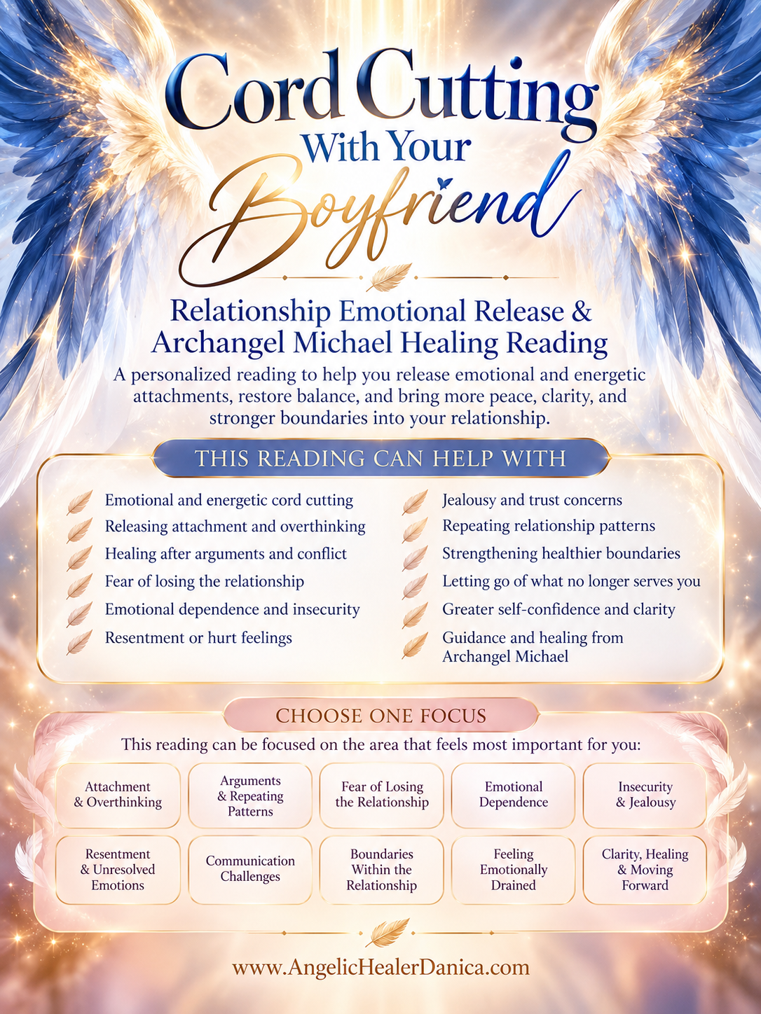 Cord Cutting With Your Boyfriend. Relationship Emotional Release & Archangel Michael Healing Reading