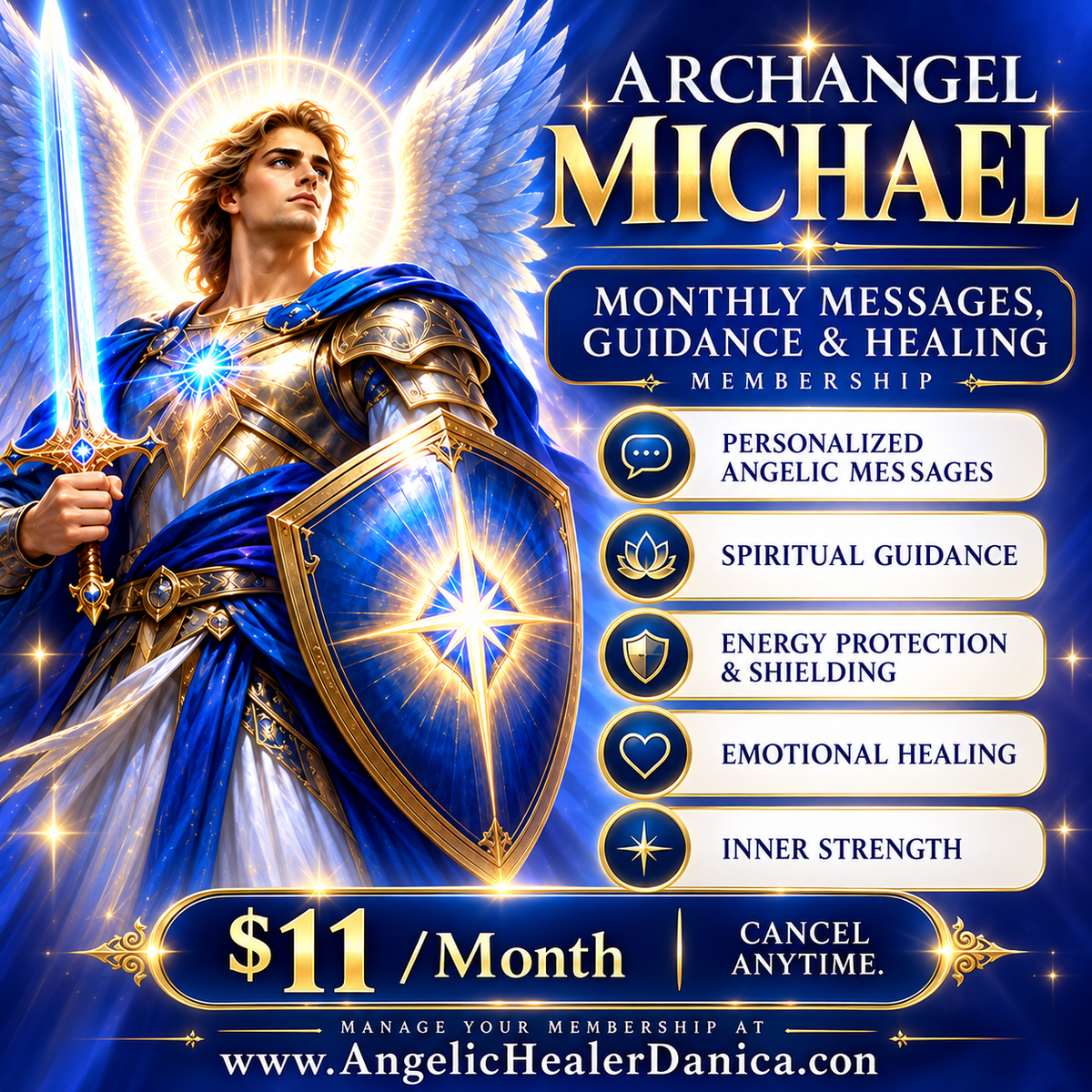 Archangel Michael — Monthly Messages, Guidance & Healing Membership
