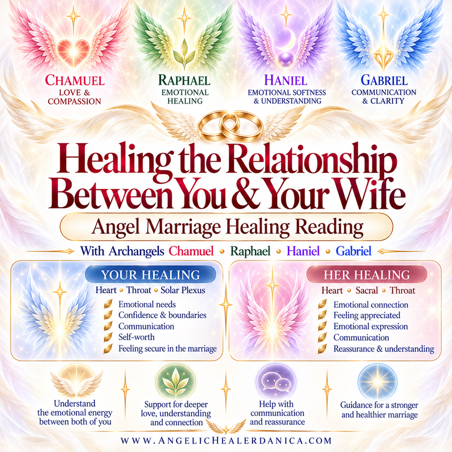 Healing Emotional Distance Between You &  Your Partner. Angel Relationship Healing Reading With Archangels Chamuel • Raphael • Gabriel
