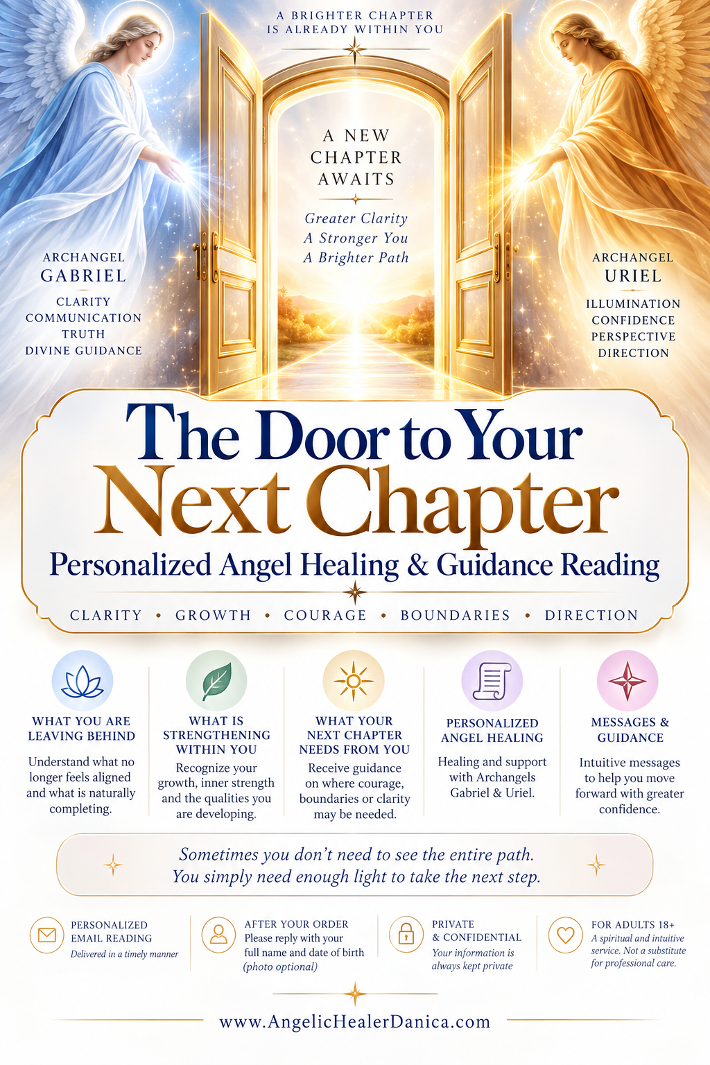 The Door to Your Next Chapter. Personalized Angel Healing & Guidance Reading