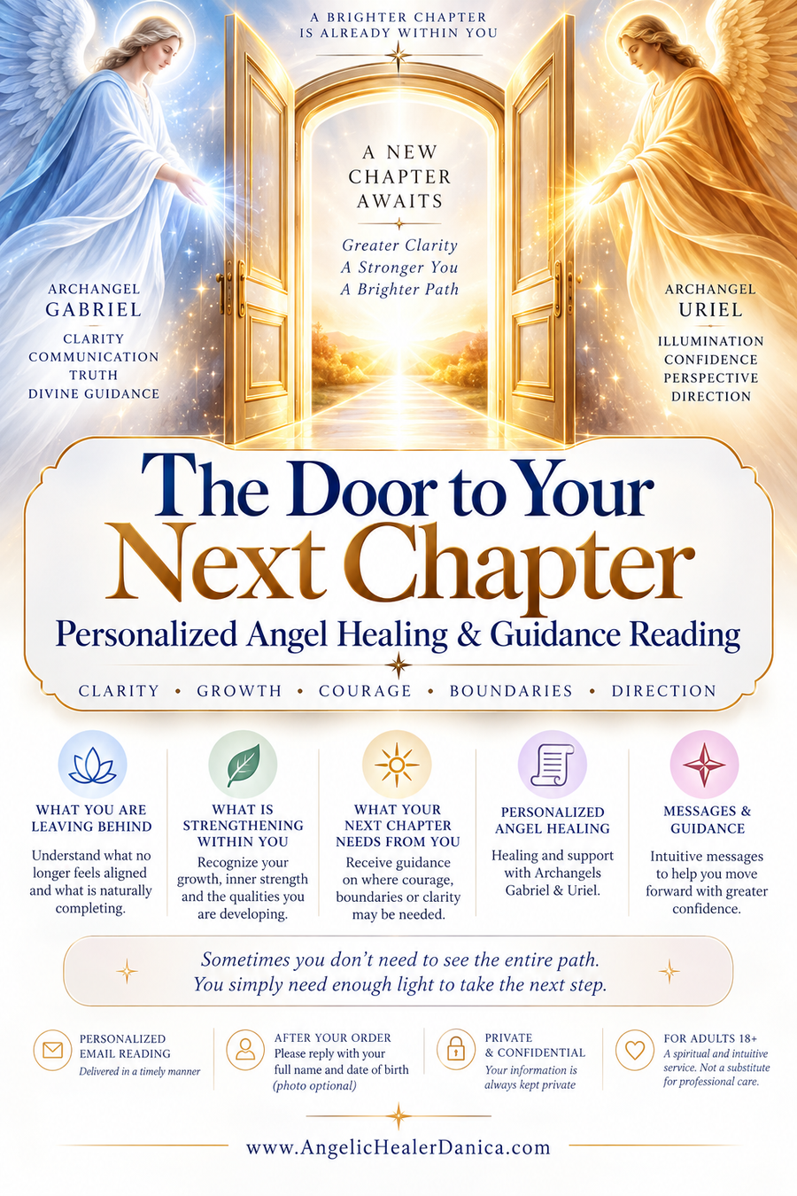 The Door to Your Next Chapter. Personalized Angel Healing & Guidance Reading