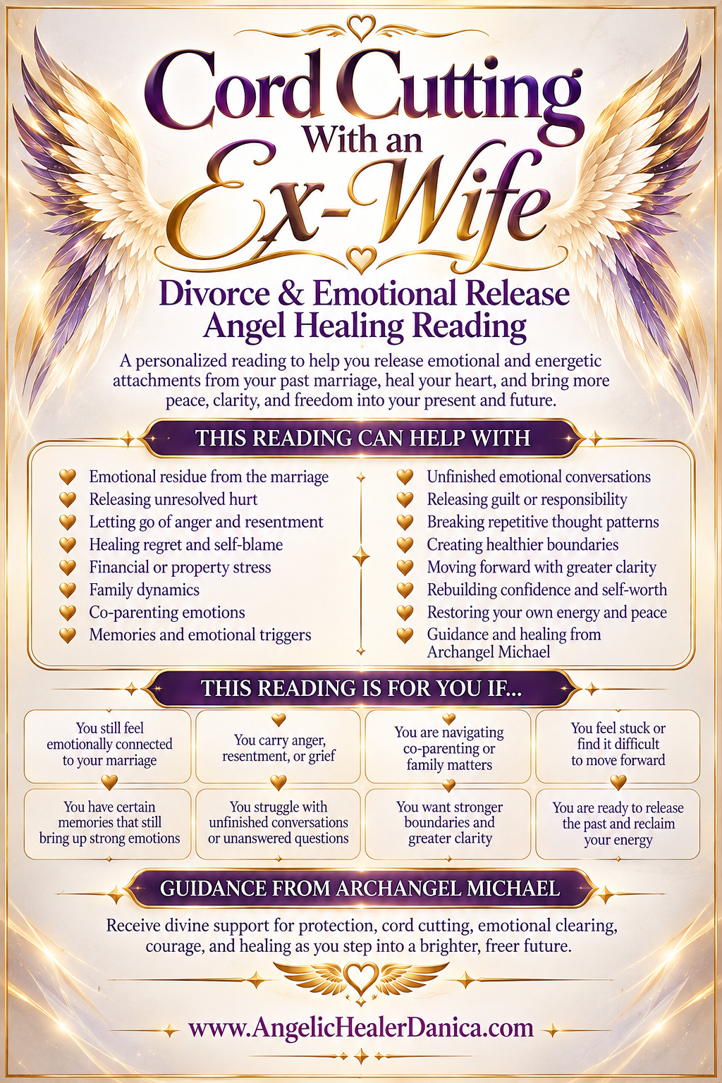 Cord Cutting With an Ex-Wife. Divorce &amp; Emotional Release Angel Healing Reading