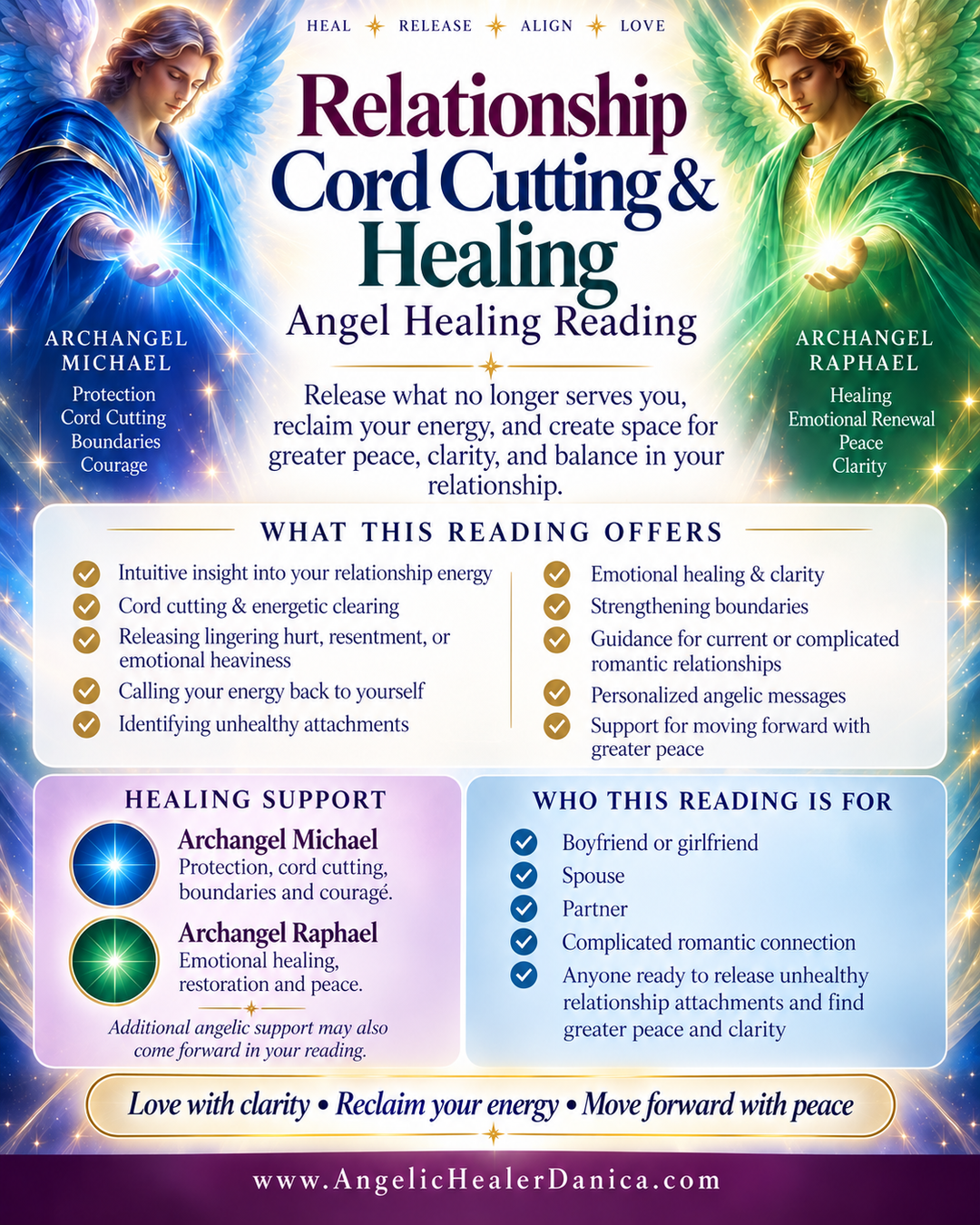 Relationship Cord Cutting Angel Healing Reading. For a Boyfriend, Girlfriend, Spouse, Partner, or Complicated Romantic Connection