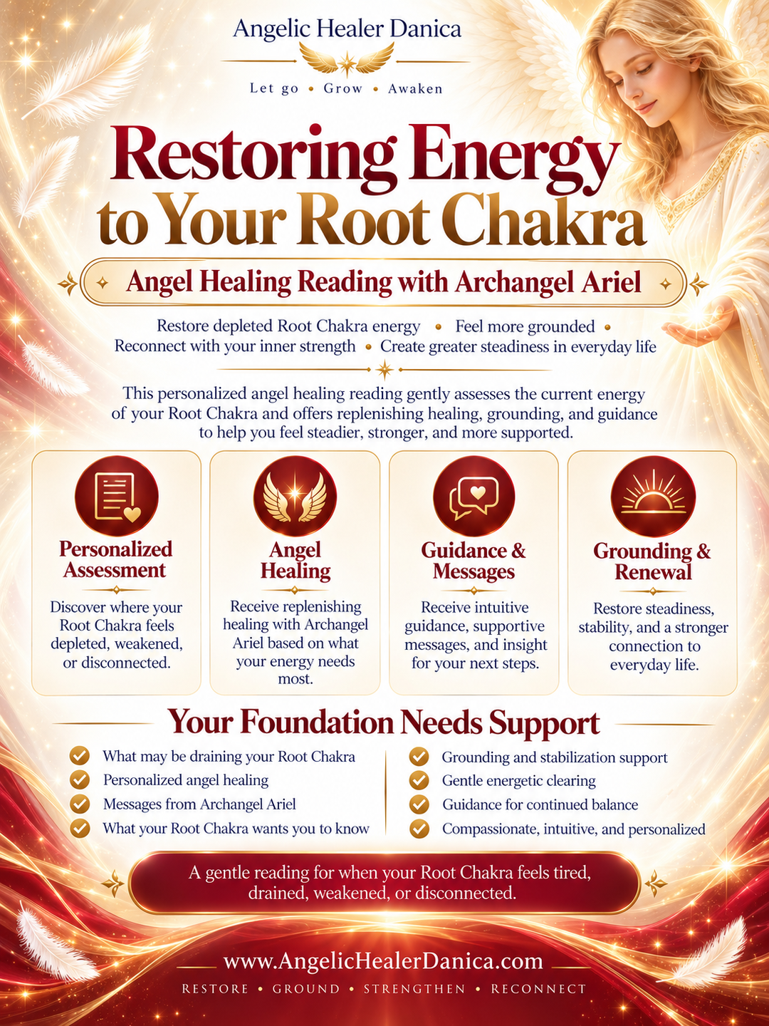 Restoring Energy to Your Root Chakra. Angel Healing Reading with Archangel Ariel