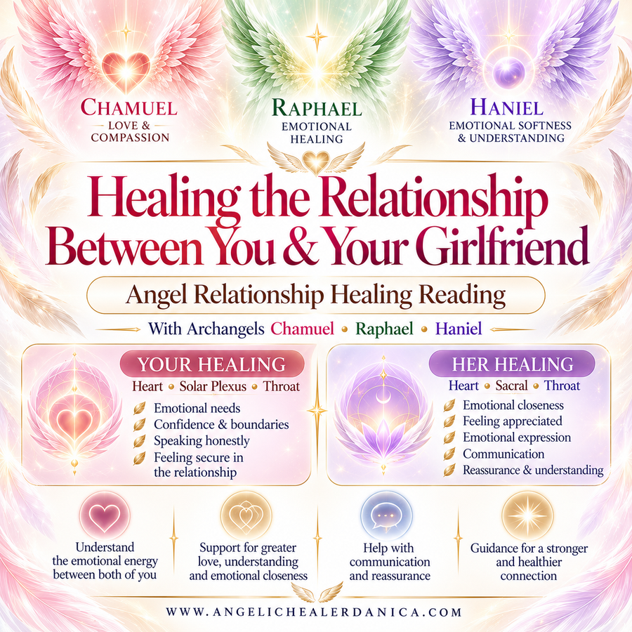 Healing the Relationship Between You & Your Girlfriend. Angel Relationship Healing Reading With Archangels Chamuel • Raphael • Haniel
