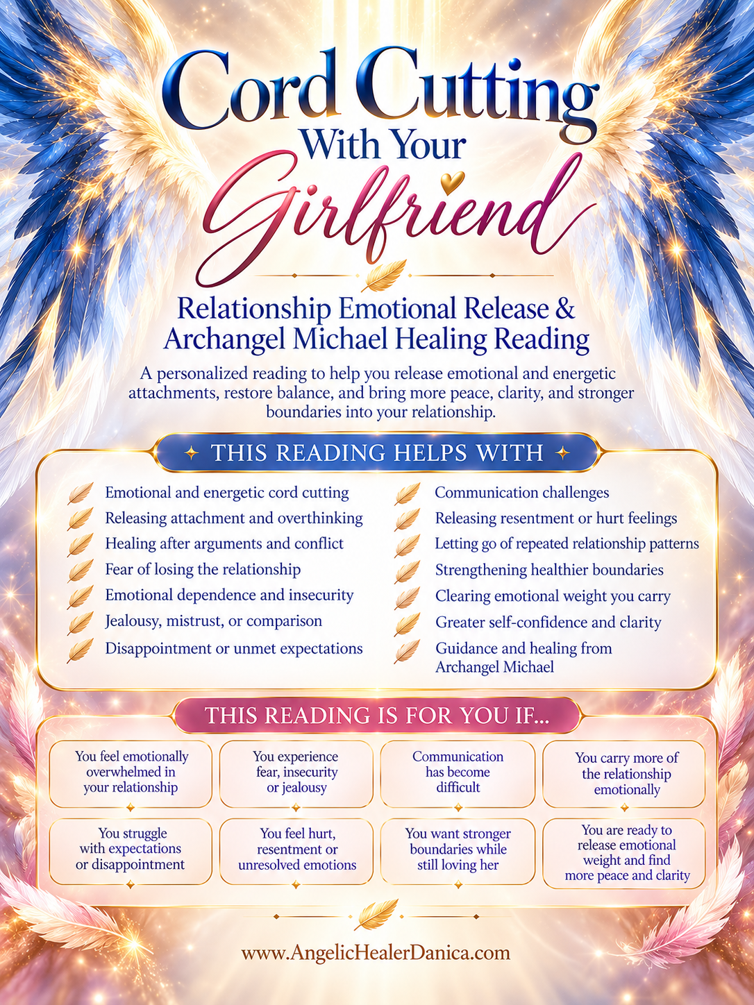 Cord Cutting With Your Girlfriend. Relationship Emotional Release & Archangel Michael Healing Reading