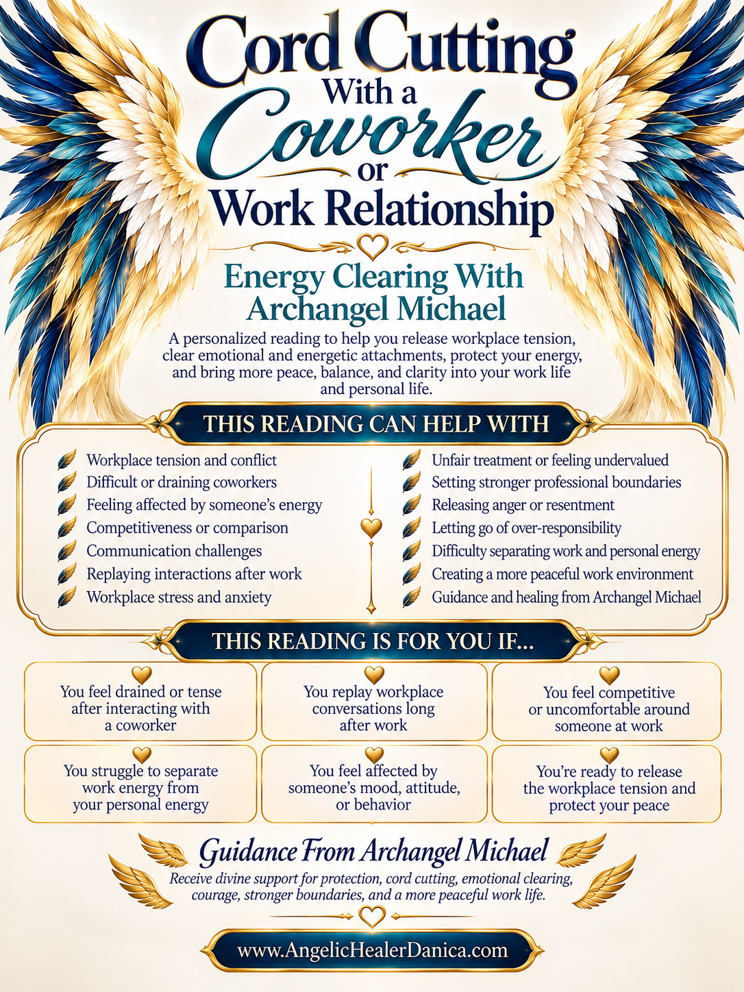 Cord Cutting With a Coworker or Work Relationship. Energy Clearing With Archangel Michael