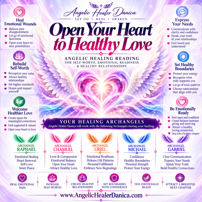 Open Your Heart to Healthy Love. Angelic Healing Reading for Self-Worth, Emotional Readiness & Healthy Relationships