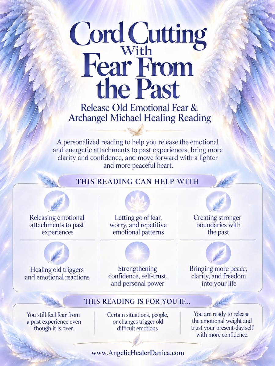 Cord Cutting With Fear From the Past. Release Old Emotional Fear & Archangel Michael Healing Reading