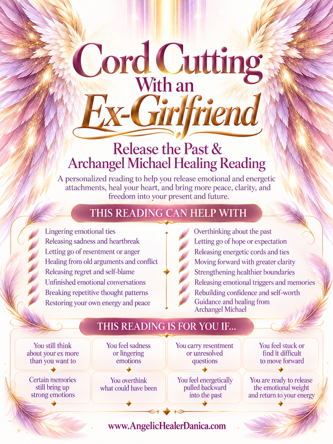 Cord Cutting With an Ex-Girlfriend. Release the Past &amp; Archangel Michael Healing Reading