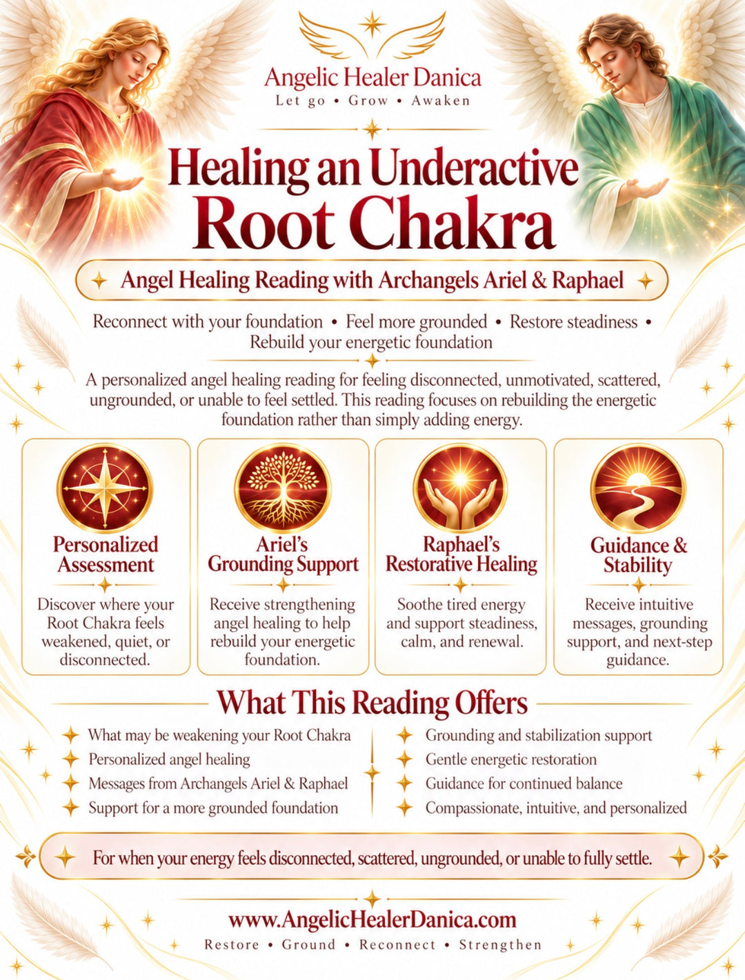Healing an Underactive Root Chakra. Angel Healing Reading with Archangels Ariel &amp; Raphael