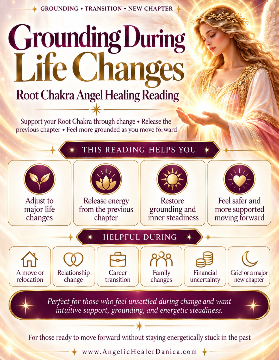 Grounding During Life Changes — Root Chakra Angel Healing Reading