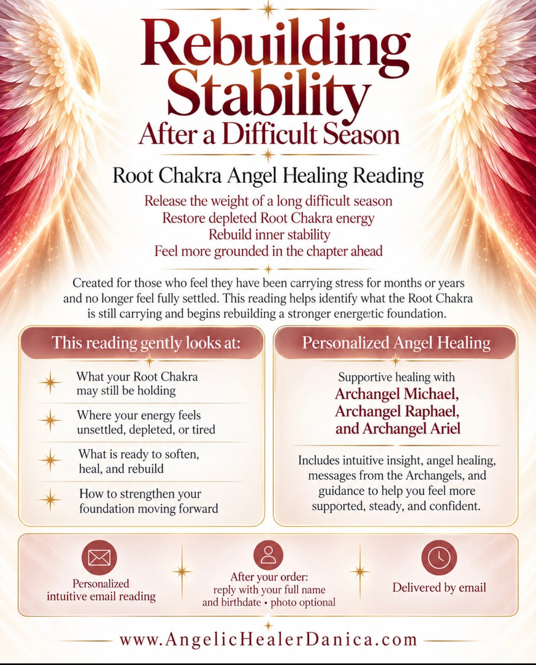 Rebuilding Stability After a Difficult Season. Root Chakra Angel Healing Reading