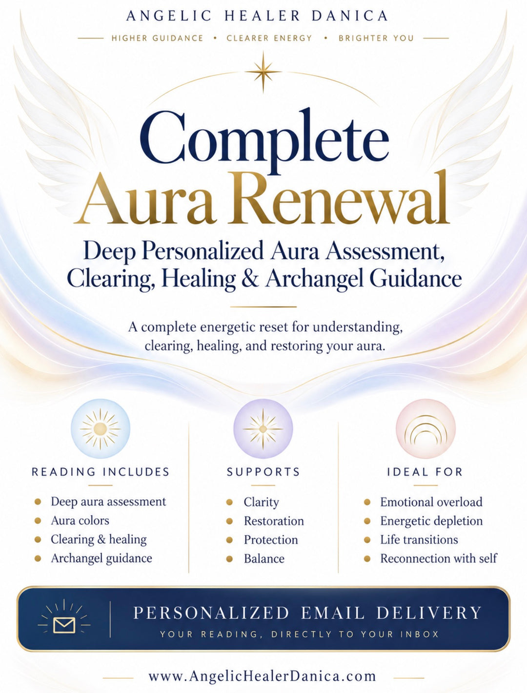 Complete Aura Renewal  Deep Personalized Aura Assessment, Clearing, Healing &amp; Archangel Guidance