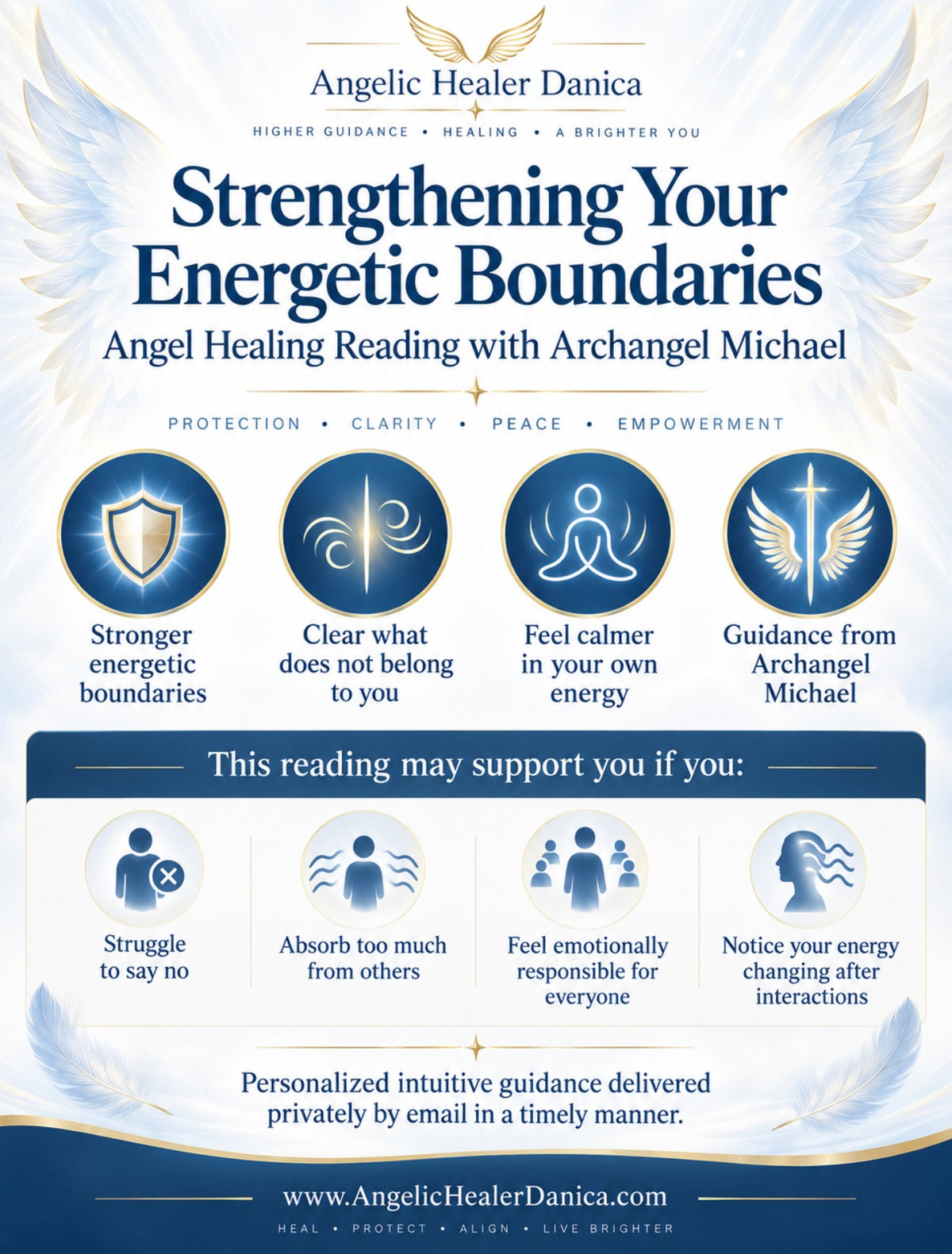 Strengthening Your Energetic Boundaries. Angel Healing Reading with Archangel Michael. Energetic Boundaries • Protection • Emotional Balance • Personal Strength • Archangel Michael Guidance