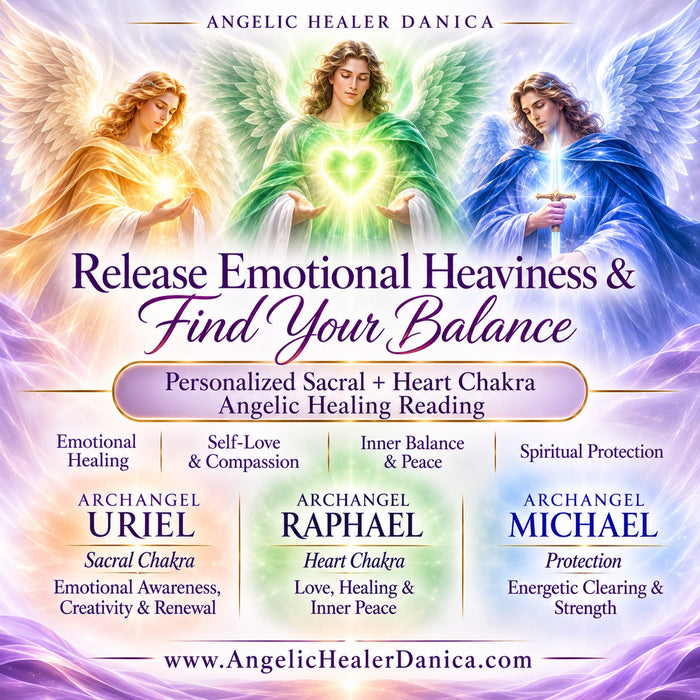Release Emotional Heaviness & Find Your Balance.  Sacral & Heart Chakra Angelic Healing Reading