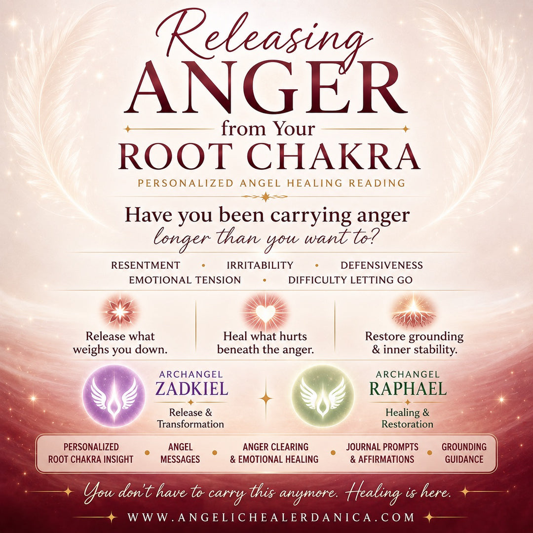 Releasing Anger from Your Root Chakra. Personalized Angel Healing Reading with Archangels Zadkiel and Raphael