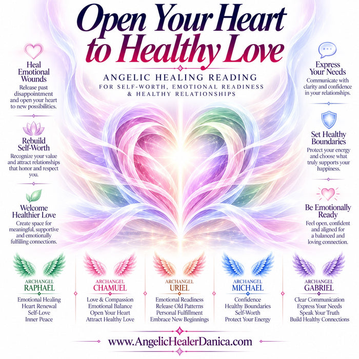 Open Your Heart to Healthy Love. Angelic Healing Reading for Self-Worth, Emotional Readiness & Healthy Relationships