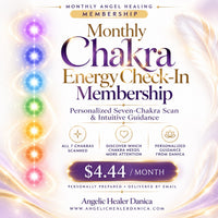 Monthly Chakra Energy Check-In Membership Personalized Seven-Chakra Scan & Intuitive Guidance $4.44 per month • Personalized every month • Delivered directly to your email