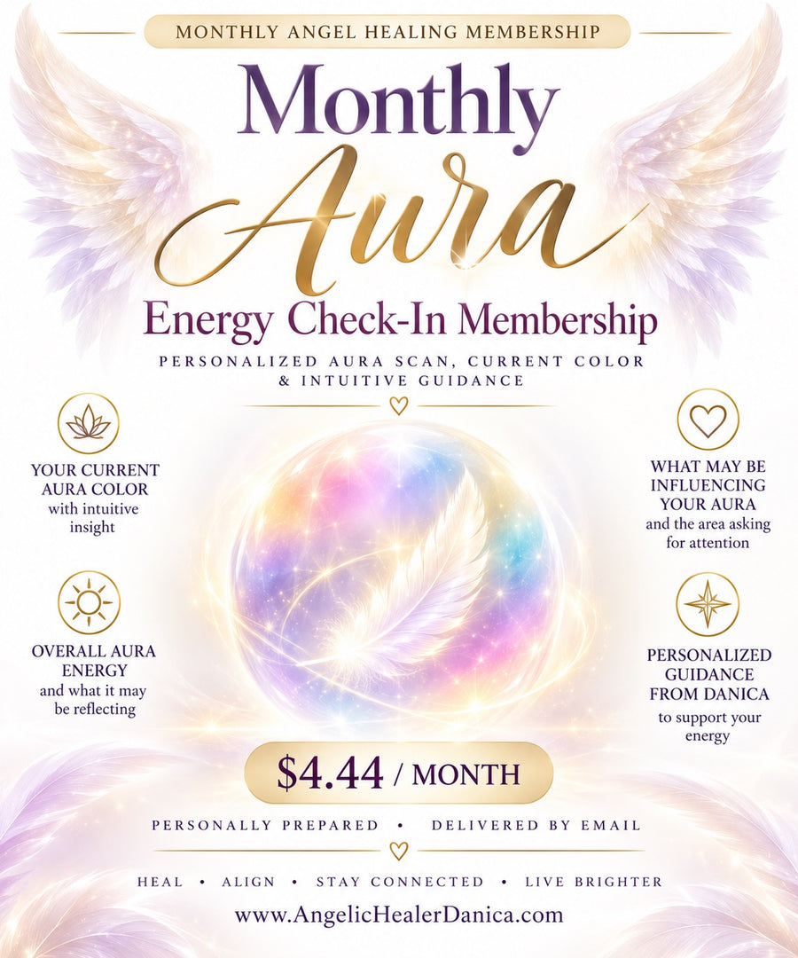 Monthly Aura Energy Check-In Membership. Personalized Aura Scan, Current Color & Intuitive Guidance. $4.44 per month • Personalized every month • Delivered directly to your email